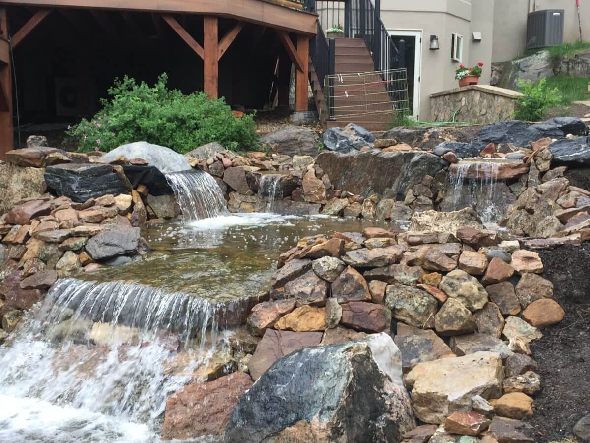 water feature in evergreen, co